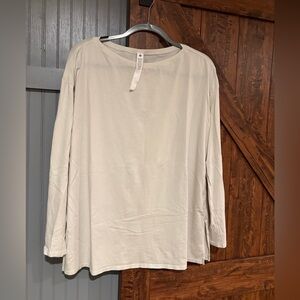Lululemon Athletica White Long Sleeve Top